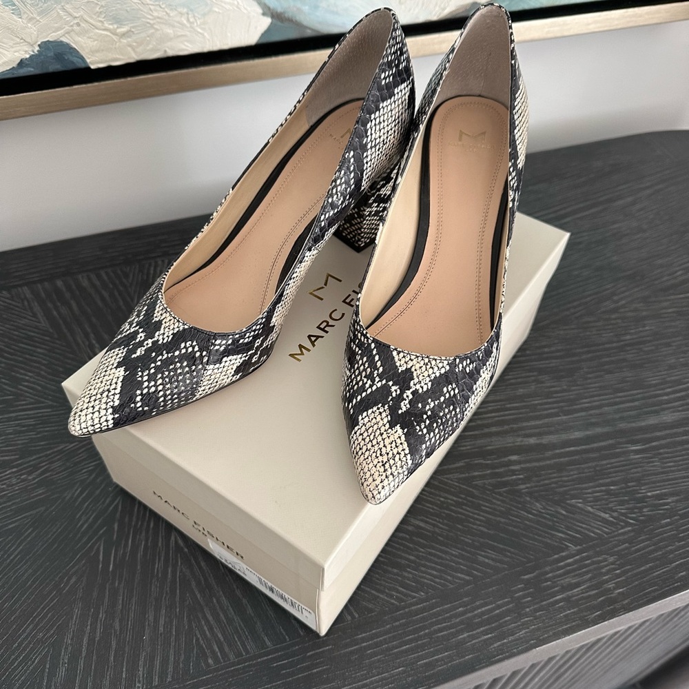 Marc Fisher Snake Zala Pumps Size 8.5